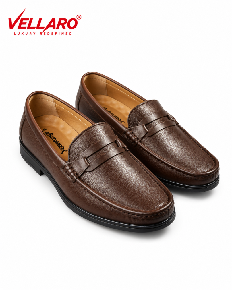 Brown premium leather penny Loafer